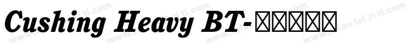Cushing Heavy BT字体转换